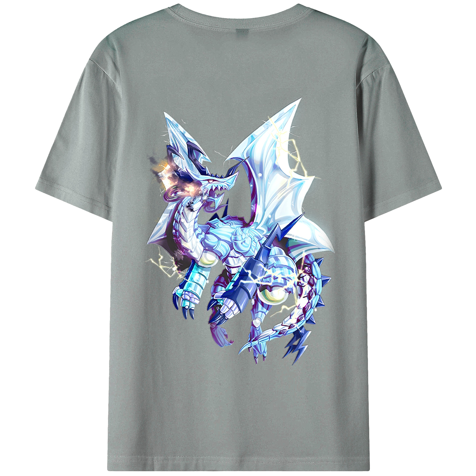 （画像用） 遊☆戯☆王 Yu-Gi-Oh! 綿100％ メンズ半袖Tシャツ（バックプリント） 通気性
